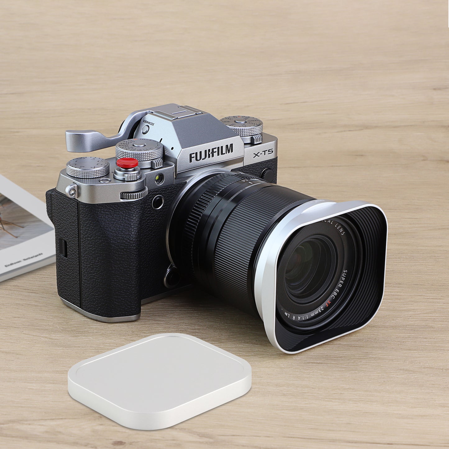 Haoge Cap-X33W Square Metal Cover Cap for Haoge Specific Square Lens Hood Silver