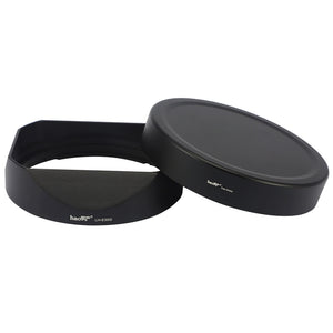 Haoge Bayonet Square Metal Lens Hood for Sony FE 50mm F1.4 GM Lens Shade with Metal Cap (SEL50F14GM)