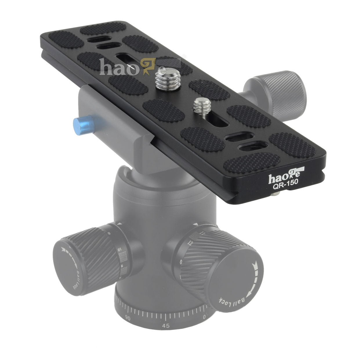 Haoge 150mm QR Quick Release Plate Dual Dovetail and D-Ring Screw Fits Arca-Swiss Standard for Tripod Ball Head