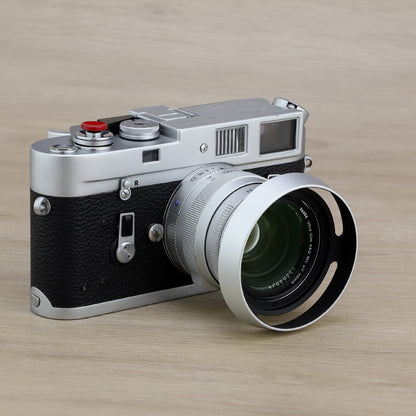 Haoge LH-ZV05W Runde Metall-Gegenlichtblende für Carl Zeiss Biogon T* 2/35 35 mm f/2 ZM, Biogon T* 2.8/35 35 mm f/2.8 ZM, Planar T* 2/50 50 mm f/2 ZM; Voigtländer NOKTON CLASSIC 35 mm f/1.4 I &amp; II VM, 40 mm f/1.4 VM, 50 mm f/1.5 Aspherical II VM