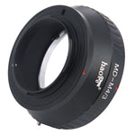 Load image into Gallery viewer, Haoge Manual Lens Mount Adapter for Rokkor MD MC Mount Lens to Olympus and Panasonic Micro Four Thirds MFT M4/3 M43 Mount Camera

