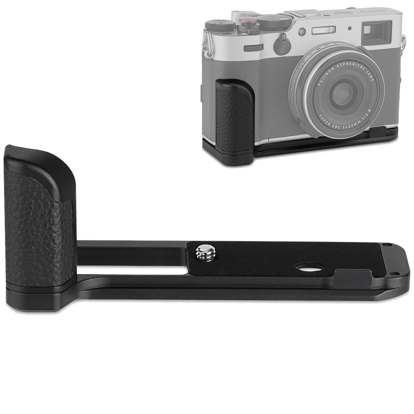 Haoge HG-X100V Quick Release Plate Camera Bracket Holder Hand Grip for Fujifilm Fuji X100V Camera fit Arca Swiss Sunwayfoto Kirk RRS Benro