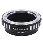 Load image into Gallery viewer, Haoge Manual Lens Mount Adapter for Konica AR Mount Lens to Olympus and Panasonic Micro Four Thirds MFT M4/3 M43 Mount Camera

