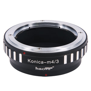 Haoge Manual Lens Mount Adapter for Konica AR Mount Lens to Olympus and Panasonic Micro Four Thirds MFT M4/3 M43 Mount Camera