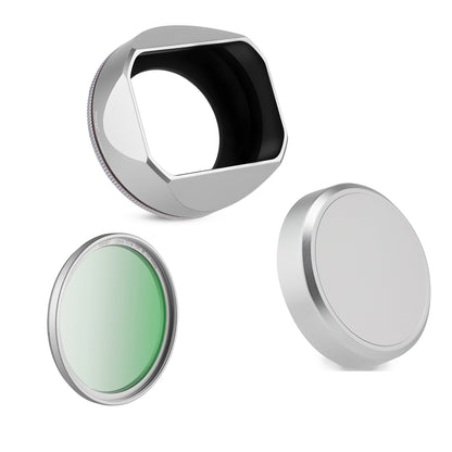 Haoge 49mm Square Metal Lens Hood for Voigtlander APO-LANTHAR 35mm F2 / 50mm F2 Aspherical for Sony E-mount Lens 35F2AA/50F2AA