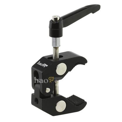 Haoge Mini Super Clamp with 1/4" 3/8" Screw Thread for LCD Monitor DSLR Camera DV Tripod