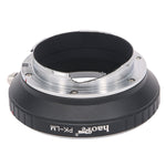 Load image into Gallery viewer, Haoge Lens Mount Adapter for Pentax K mount Lens to Leica M-mount Camera such as M240, M240P, M262, M3, M2, M1, M4, M5, CL, M6, MP, M7, M8, M9, M9-P, M Monochrom, M-E, M, M-P, M10, M-A
