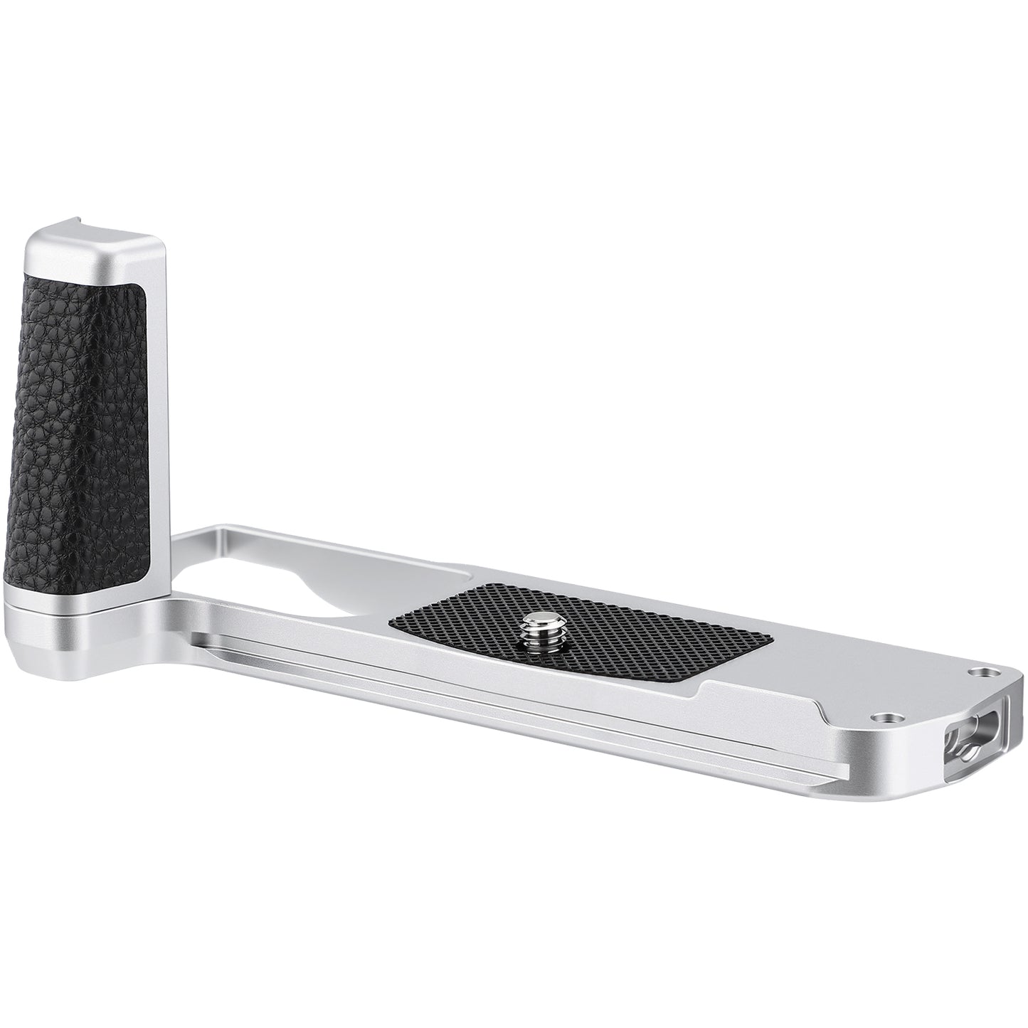 Haoge Camera Bracket Holder Hand Grip for OM SYSTEM OM-3 Camera fit Arca Swiss Kirk RRS Benro Quick Release Plate Silver HG-OM3-S