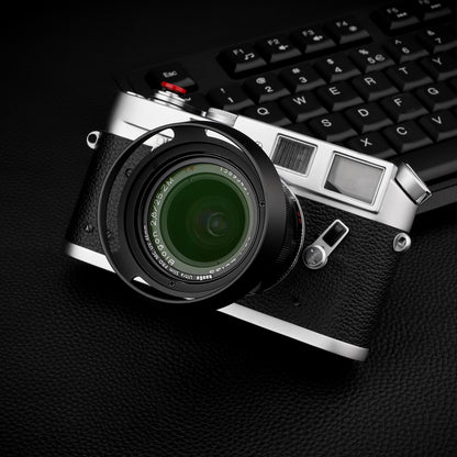 Haoge LH-ZV09 Round Metal Lens Hood for Carl Zeiss C Biogon T* 2.8/28 28mm f2.8 ZM, C Sonnar T* 1.5/50 50mm f1.5 ZM Lens