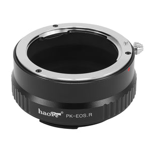 Haoge Manual Lens Mount Adapter for Pentax K PK Lens to Canon RF Mount Camera Such as Canon EOS R RP