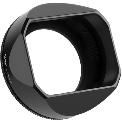 Haoge 43mm Metal Square Lens Hood for Voigtlander ULTRON 27mm F2 Aspherical Fujifilm X-mount Lens,COLOR-SKOPAR 18mm f/2.8 Aspherical X-mount Lens