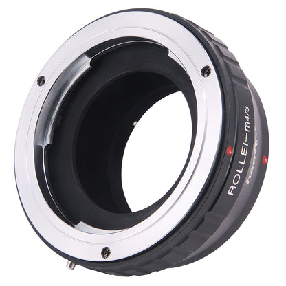 Haoge Manual Lens Mount Adapter for Rollei 35 SL35 QBM Quick Bayonet Mount Lens to Olympus and Panasonic Micro Four Thirds MFT M4/3 M43 Mount Camera