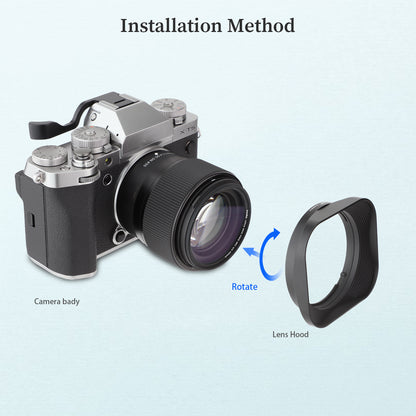 Haoge Bayonet Square Metal Lens Hood for Sigma 56mm F1.4 DC DN Lens, for Sigma 18-50mm F2.8 DC DN Lens LH-SM5614