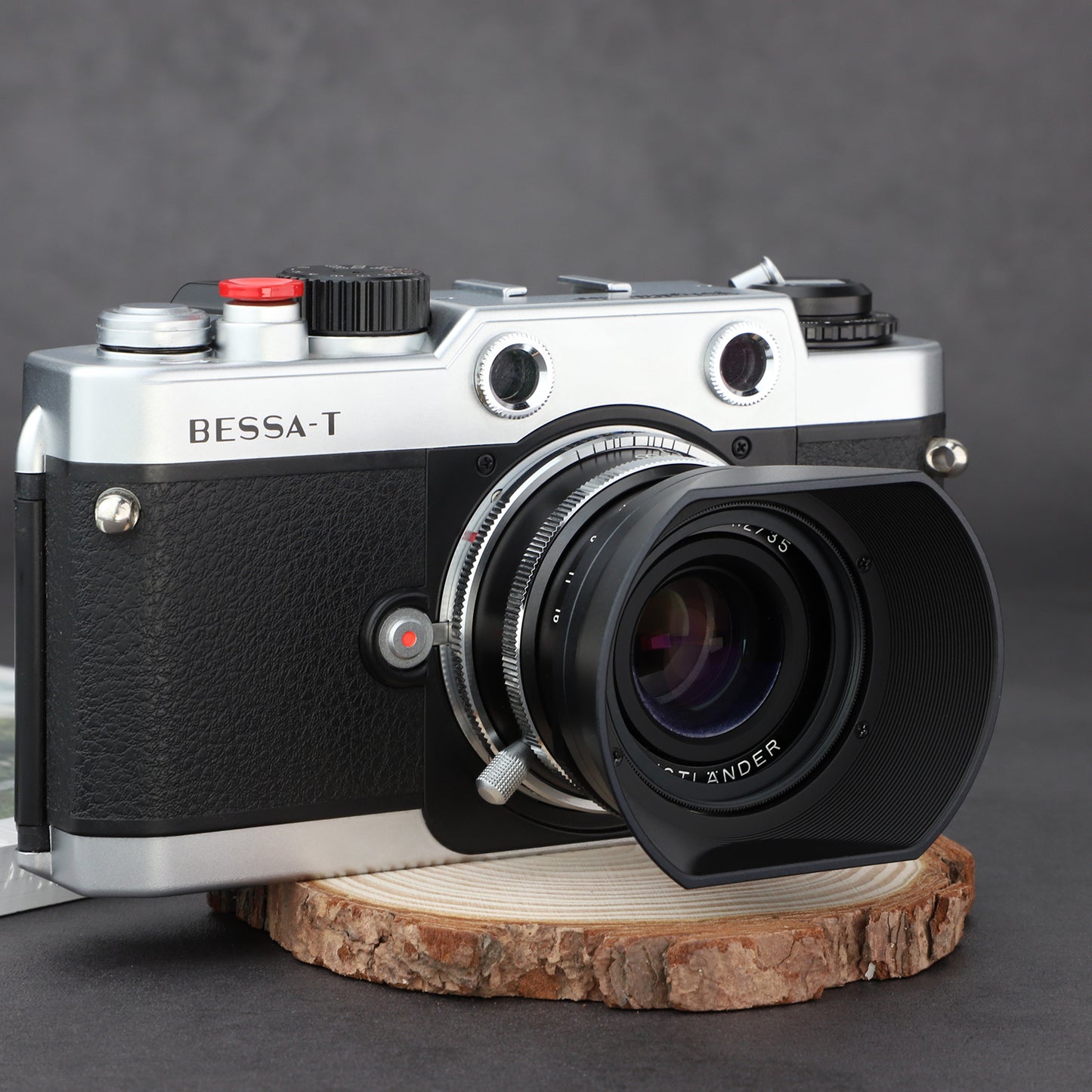 Haoge LH-VM12 Bayonet Square Metal Lens Hood Shade for Voigtlander Nokton 35mm F1.5 Aspherical VM Type I & Type II,ULTRON 28mm f2 1:2/28 35mm f2 1:2/35 Aspherical VM,2.5/35 P II Lens replace LH-12
