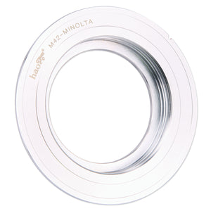 Haoge Manual Lens Mount Adapter for 42mm M42 mount Lens to Minolta MD MC Mount Camera