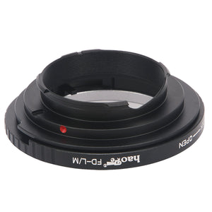 Haoge Lens Mount Adapter for Canon FD mount Lens to Leica M-mount Camera such as M240, M240P, M262, M3, M2, M1, M4, M5, CL, M6, MP, M7, M8, M9, M9-P, M Monochrom, M-E, M, M-P, M10, M-A