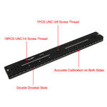 Load image into Gallery viewer, Haoge HQR-300 300mm Multi-purpose Dual Dovetail Long Quick Release Extender Rail Sliding Plate for Camera Tripod Ballhead Clamp fit Benro Arca Swiss Sunwayfoto
