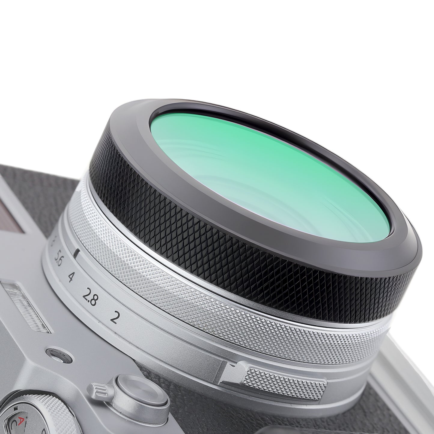 Haoge MC UV Camera Lens Protection Filter for Fujifilm X100VI Fuji X100V Camera with integrated adapter ring Black LUV-XVIB