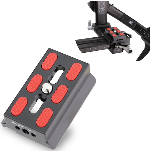Haoge QR-RS Camera Mounting Quick Release Plate for DJI RS2/RS-C2/RS3/RS3-PRO/RS3 Mini Gimbal Stabilizer Accessories