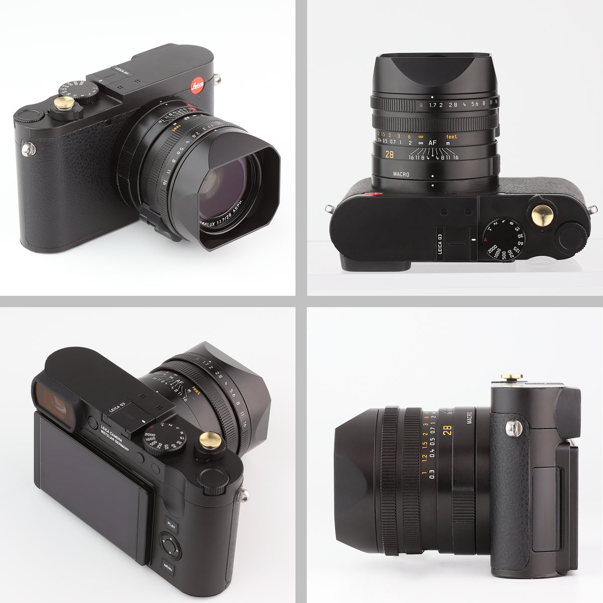 Haoge Bouchon Avant Objectif Métal Pour Leica Q3-43 Q3 Q2 Q Type-116 - Cap-LQ3-B Noir