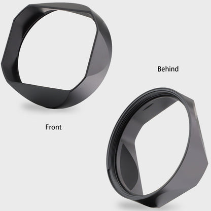 Haoge Metal Square Lens Hood for Leica Q3 Q2 Q  Q-P QP q3 Typ116 Camera Accessories Black LH-LQB