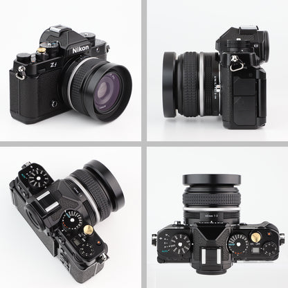 Haoge Metal Lens Hood for Nikon NIKKOR Z 40mm f/2, Z 28mm f/2.8, Z 28mm f/2.8 (SE) Lens, Screw Hood, Compatible with 52mm UV Filters and 52mm Lens Cap