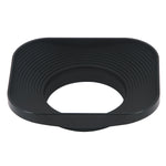 Load image into Gallery viewer, Haoge LH-B39T 39mm Square Metal Screw-in Lens Hood with Cap for Fujifilm Fujinon 60mm f/2.4 XF60mmF2.4 R Macro, Fuji 27mm f/2.8 XF27mmF2.8 Lens and other Lens with 39mm Filter Thread Black
