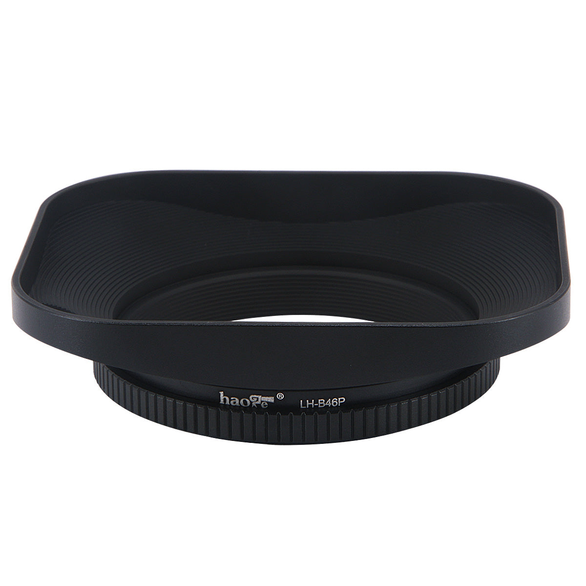 Haoge Paraluce Quadrato 46 Mm In Metallo – A Vite, Con Foro, Per Obiettivi Leica E Lenti Con Filtro E46 – Colore Argento