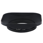 Load image into Gallery viewer, Haoge LH-B46P 46mm Square Metal Screw-in Lens Hood Hollow Out Designed with Cap for Leica Rangefinder Camera with 46mm E46 Filter Thread Lens Black
