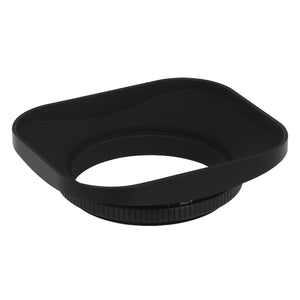 Haoge LH-B46T 46mm Square Metal Screw-in Lens Hood with Cap for Leica Summilux-M 35mm f/1.4 50mm f1.4 E46, Summarit-M 90mm f/2.5 75mm f2.5 E46, Summicron-M 28mm F2 E46, Voigtlander 35mm f/1.7 28mm f2