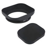Load image into Gallery viewer, Haoge LH-B58T 58mm Square Metal Screw-in Lens Hood with Cap for 58mm Canon Nikon Sony Leica Carl Zeiss Voigtlander Nikkor Fujifilm Olympus Lens and Other Lens with 58mm Filter Thread
