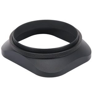 Haoge LH-B58T 58mm Square Metal Screw-in Lens Hood with Cap for 58mm Canon Nikon Sony Leica Carl Zeiss Voigtlander Nikkor Fujifilm Olympus Lens and Other Lens with 58mm Filter Thread