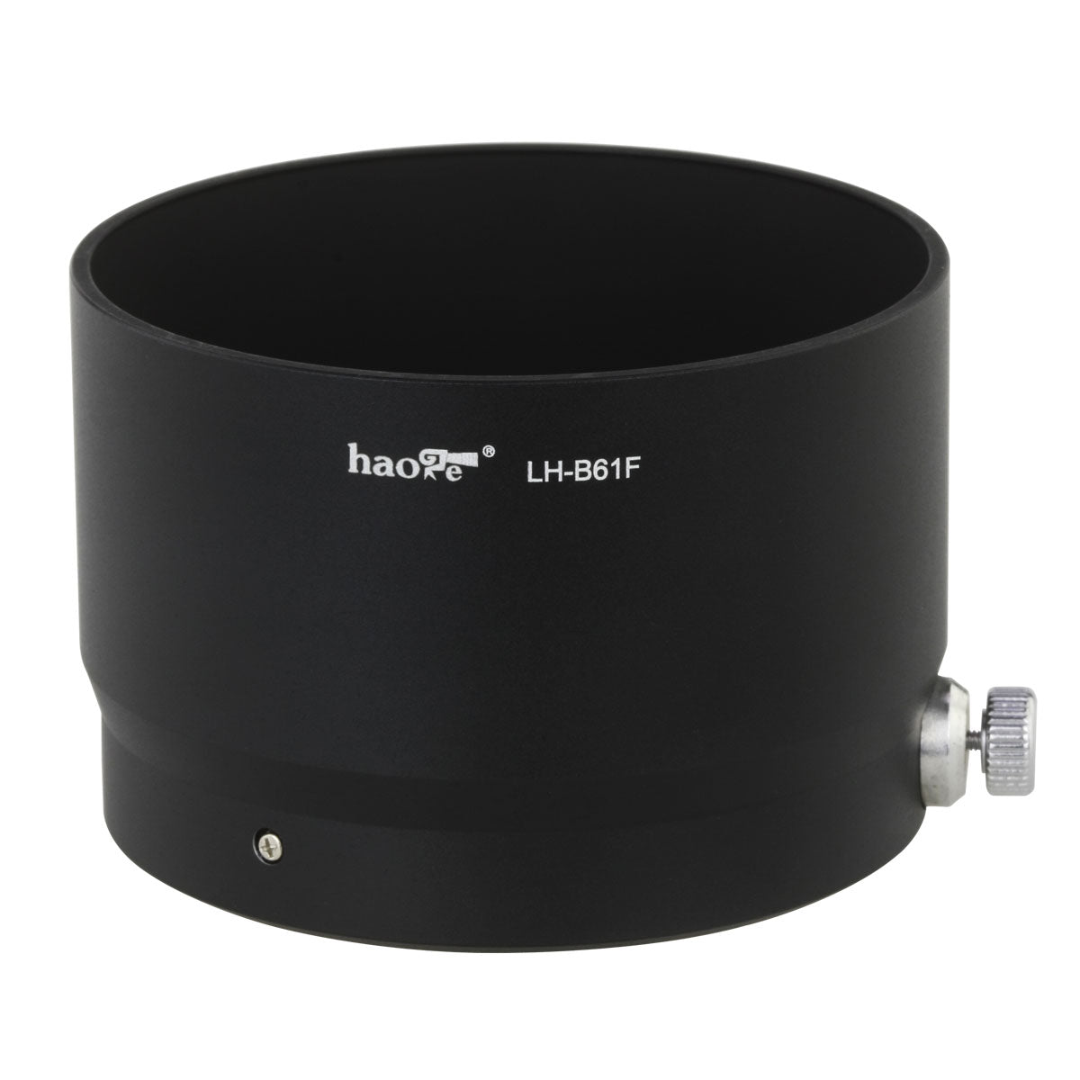 Haoge LH-B61F Metal Lens Hood Shade for Olympus M.ZUIKO Digital 75mm F/1.8 Lens Black