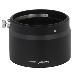 Haoge LH-B61F Metal Lens Hood Shade for Olympus M.ZUIKO Digital 75mm F/1.8 Lens Black