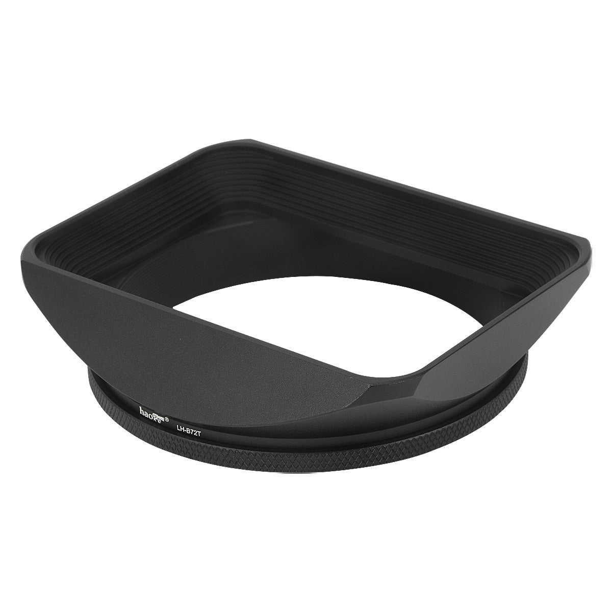 Haoge 72mm Square Metal Screw-in Mount Lens Hood Shade with Cap for 72mm Canon Nikon Sony Leica Leitz Carl Zeiss Voigtlander Nikkor Panasonic Fujifilm Olympus Lens and Other 72mm Filter Thread Lens