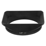 Load image into Gallery viewer, Haoge 72mm Square Metal Screw-in Mount Lens Hood Shade with Cap for 72mm Canon Nikon Sony Leica Leitz Carl Zeiss Voigtlander Nikkor Panasonic Fujifilm Olympus Lens and Other 72mm Filter Thread Lens
