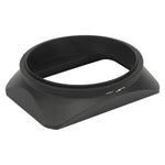 Load image into Gallery viewer, Haoge 72mm Square Metal Screw-in Mount Lens Hood Shade with Cap for 72mm Canon Nikon Sony Leica Leitz Carl Zeiss Voigtlander Nikkor Panasonic Fujifilm Olympus Lens and Other 72mm Filter Thread Lens
