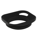 Load image into Gallery viewer, Haoge LH-E2P 49mm Square Metal Screw-in Lens Hood Hollow Out Designed with Cap for Leica Rangefinder Camera with 49mm E49 Filter Thread Lens Black
