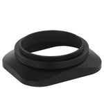 Load image into Gallery viewer, Haoge LH-E2T 49mm Square Metal Screw-in Lens Hood with Cap for Sony RX1 RX1R RX1RII Camera, Sony E 20mm f2.8, 28mm f2, 30mm f3.5, 35mm f1.8, 50mm f1.8, TE 24mm F1.8, 55mm F1.8, TFE 35mm F2.8 Lens
