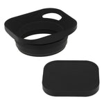Load image into Gallery viewer, Haoge LH-E3P Square Metal Lens Hood Hollow Out Designed with 49mm Adapter Ring with Cap for Fujifilm Fuji FinePix X100 X100S X100T X70 X100F X100V Camera Replaces LH-X100 AR-X100 LH-X70 Black
