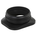 Load image into Gallery viewer, Haoge LH-E3T Square Metal Lens Hood with 49mm Adapter Ring with Cap for Fujifilm Fuji FinePix X100 X100S X100T X70 X100F X100V Camera Replaces Fujifilm LH-X100 AR-X100 LH-X70 Black
