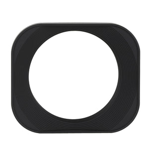 Haoge LH-E52T 52mm Square Metal Screw-in Lens Hood with Cap for 52mm Canon Nikon Sony Leica Voigtlander Nikkor Panasonic Pentax Contax Olympus Lens and Other Lens with 52mm Filter Thread