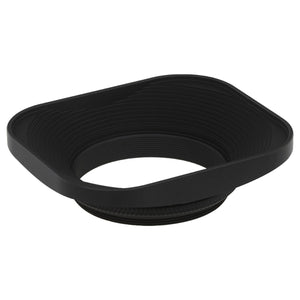 Haoge LH-LC43B 43mm Square Metal Screw-in Lens Hood with Cap for Voigtlander Nokton Classic 35mm f1.4 40mm f/1.4 MC SC VM, Carl Zeiss Biogon T ZM 35mm f2.8 35mm f2, Leica X Typ 113 Lens Black
