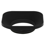 Load image into Gallery viewer, Haoge LH-LC43B 43mm Square Metal Screw-in Lens Hood with Cap for Voigtlander Nokton Classic 35mm f1.4 40mm f/1.4 MC SC VM, Carl Zeiss Biogon T ZM 35mm f2.8 35mm f2, Leica X Typ 113 Lens Black
