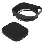Load image into Gallery viewer, Haoge LH-M36B Square Metal Lens Hood Hollow Out Designed with Cap for Leica Summicron 35mm f2, Summicron M 35mm f2, Summicron-M 35mm f2 ASPH and Elmarit-M 28mm f2.8 ASPH Lens Black
