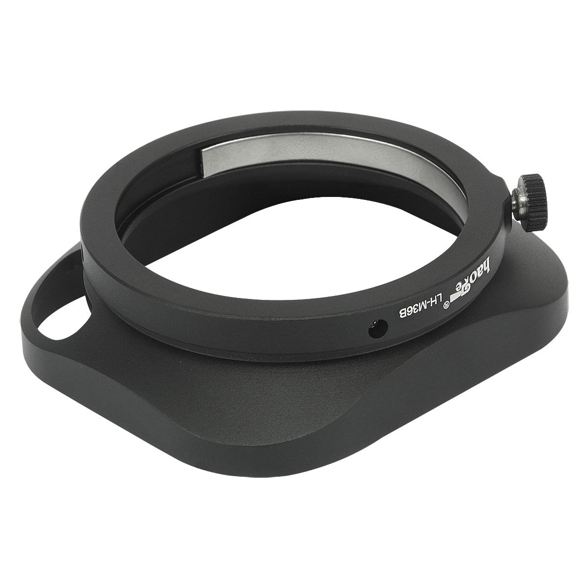 Haoge LH-M36B Square Metal Lens Hood Hollow Out Designed with Cap for Leica Summicron 35mm f2, Summicron M 35mm f2, Summicron-M 35mm f2 ASPH and Elmarit-M 28mm f2.8 ASPH Lens Black