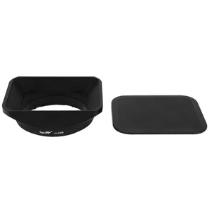 Haoge LH-S35B Bayonet Square Metal Lens Hood Shade with Cap for Sony Sonnar T FE 35mm F2.8 ZA SEL35F28Z and Sonnar T FE 55mm F1.8 ZA SEL55F18Z Lens