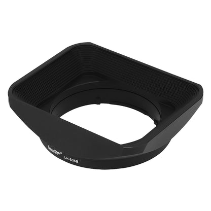 Haoge LH-S35B Bayonet Square Metal Lens Hood Shade with Cap for Sony Sonnar T FE 35mm F2.8 ZA SEL35F28Z and Sonnar T FE 55mm F1.8 ZA SEL55F18Z Lens