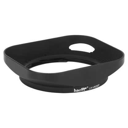 Haoge LH-VM35P Bayonet Metal Square Lens Hood Compatible with Voigtlander Nokton Aspherical ASPH 40mm f/1.2 VM , 35mm f1.2 VM , 50mm f1.2 VM Leica M Lens replaces LH-8 Hollow Out Designed Black