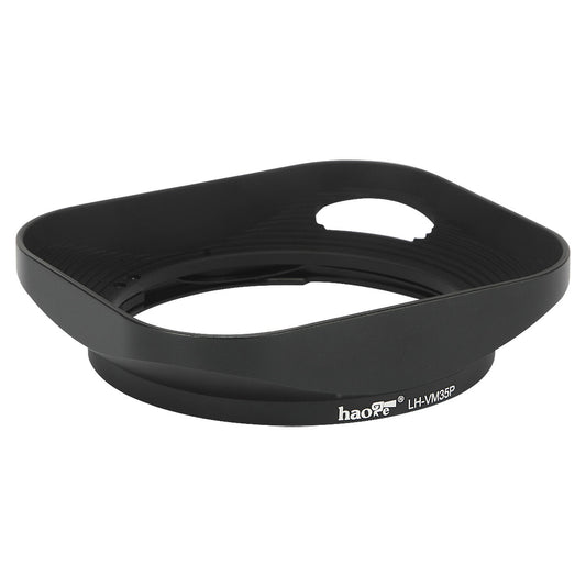 Haoge LH-VM35P Bayonet Metal Square Lens Hood Compatible with Voigtlander Nokton Aspherical ASPH 40mm f/1.2 VM , 35mm f1.2 VM , 50mm f1.2 VM Leica M Lens replaces LH-8 Hollow Out Designed Black